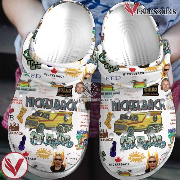 Premium Nickelback Music Crocs Crocband Clogs Shoes, Unique Gifts For Fans Style 2 - Vesles2014S