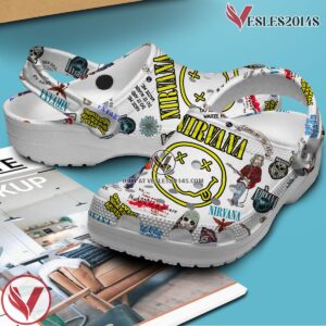 Premium Nirvana Music Crocs Crocband Clogs Shoes, Unique Gifts For Fans Style 1 - Vesles2014S 2