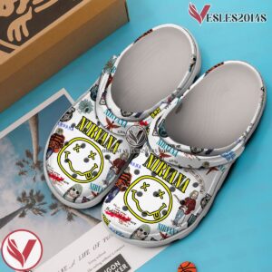 Premium Nirvana Music Crocs Crocband Clogs Shoes, Unique Gifts For Fans Style 1 - Vesles2014S 3