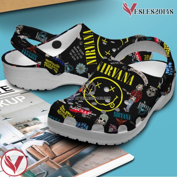Premium Nirvana Music Crocs Crocband Clogs Shoes, Unique Gifts For Fans Style 2 - Vesles2014S 2