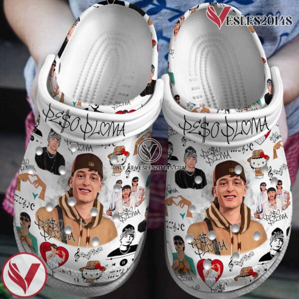 Premium Peso Pluma Music Crocs Crocband Clogs Shoes, Unique Gifts For Fans Style 3 - Vesles2014S