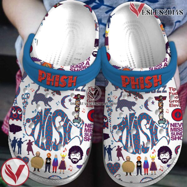 Premium Phish Music Crocs Crocband Clogs Shoes, Unique Gifts For Fans - Vesles2014S 3