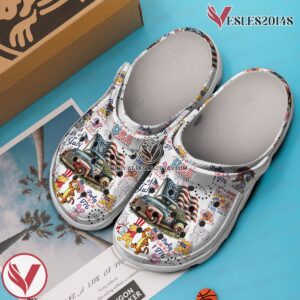 Premium Pooh And Friends Cartoon Book Crocs Crocband Clogs Shoes Comfortable For Men Women and Kids Style 2, Unique Gift From  Vesles2014S 3