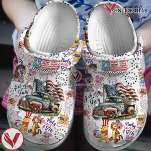 Premium Pooh And Friends Cartoon Book Crocs Crocband Clogs Shoes Comfortable For Men Women and Kids Style 2, Unique Gift From  Vesles2014S