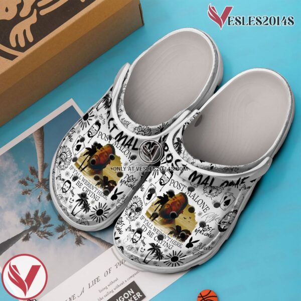 Premium Post Malone Music Crocs Crocband Clogs Shoes, Unique Gifts For Fans Style 3 - Vesles2014S 2