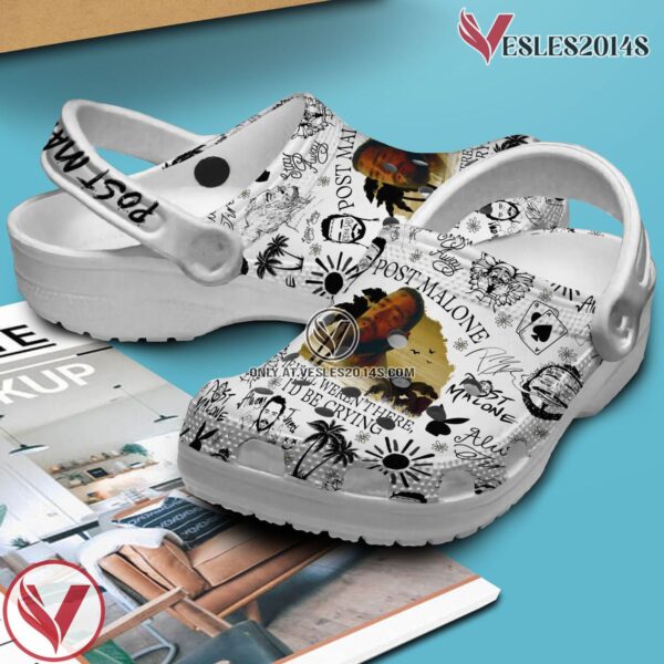 Premium Post Malone Music Crocs Crocband Clogs Shoes, Unique Gifts For Fans Style 3 - Vesles2014S 3