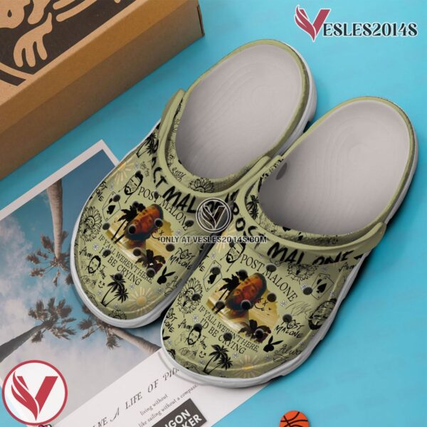 Premium Post Malone Music Crocs Crocband Clogs Shoes, Unique Gifts For Fans Style 4 - Vesles2014S 2