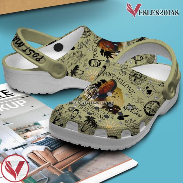 Premium Post Malone Music Crocs Crocband Clogs Shoes, Unique Gifts For Fans Style 4 - Vesles2014S 3