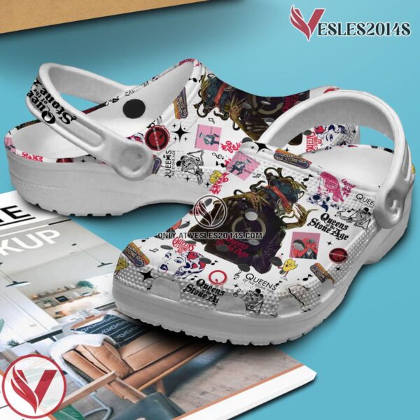 Premium Queens Of The Stone Age Music Crocs Crocband Clogs Shoes, Unique Gifts For Fans - Vesles2014S 2