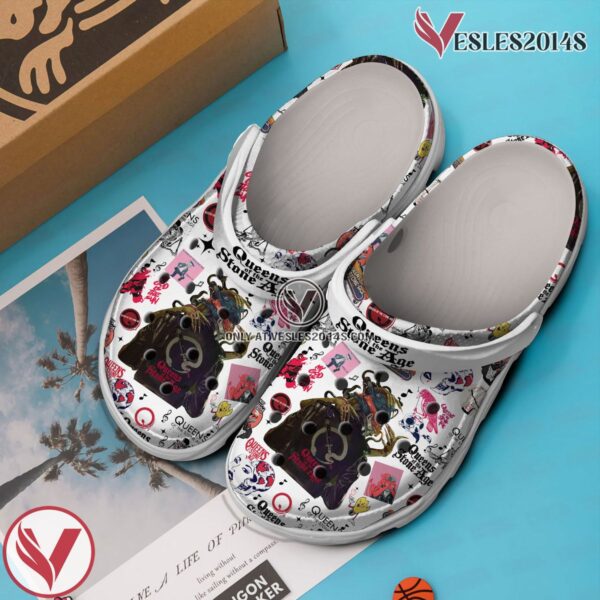 Premium Queens Of The Stone Age Music Crocs Crocband Clogs Shoes, Unique Gifts For Fans - Vesles2014S 3