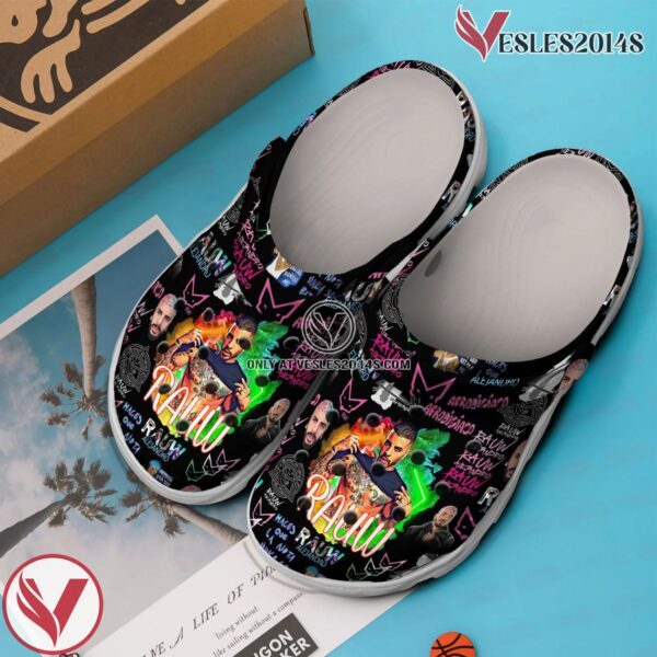 Premium Rauw Alejandro Music Crocs Crocband Clogs Shoes, Unique Gifts For Fans Style 2 - Vesles2014S 2