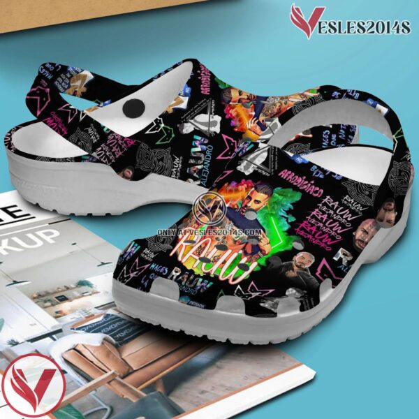 Premium Rauw Alejandro Music Crocs Crocband Clogs Shoes, Unique Gifts For Fans Style 2 - Vesles2014S 3