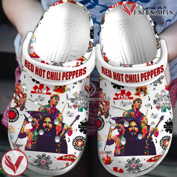 Premium Red Hot Chili Peppers Music Crocs Crocband Clogs Shoes, Unique Gifts For Fans - Vesles2014S