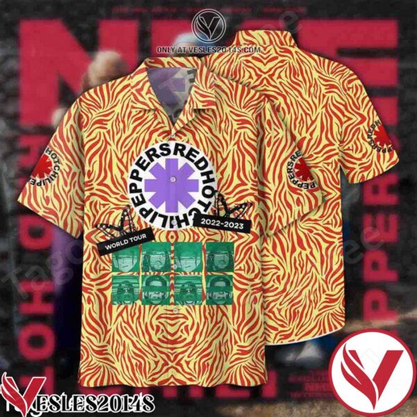 Premium Red Hot Chili Peppers Tour 2022 Hawaiian Shirt, Unique Gifts For Friends - Vesles2014S 1