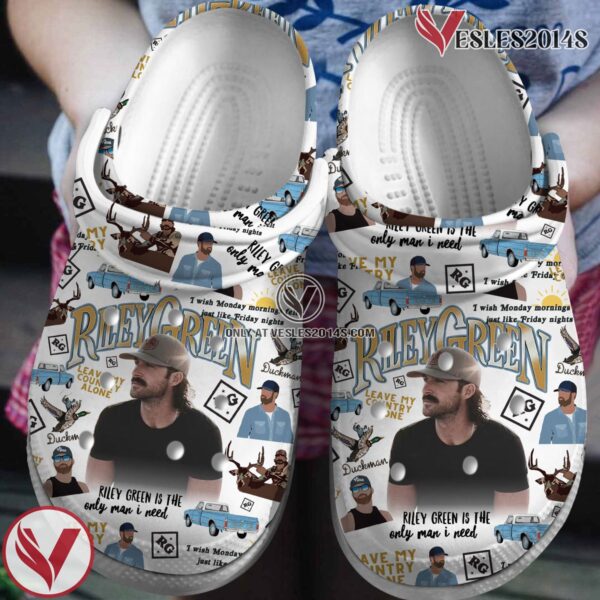 Premium Riley Green Music Crocs Crocband Clogs Shoes, Unique Gifts For Fans - Vesles2014S 2