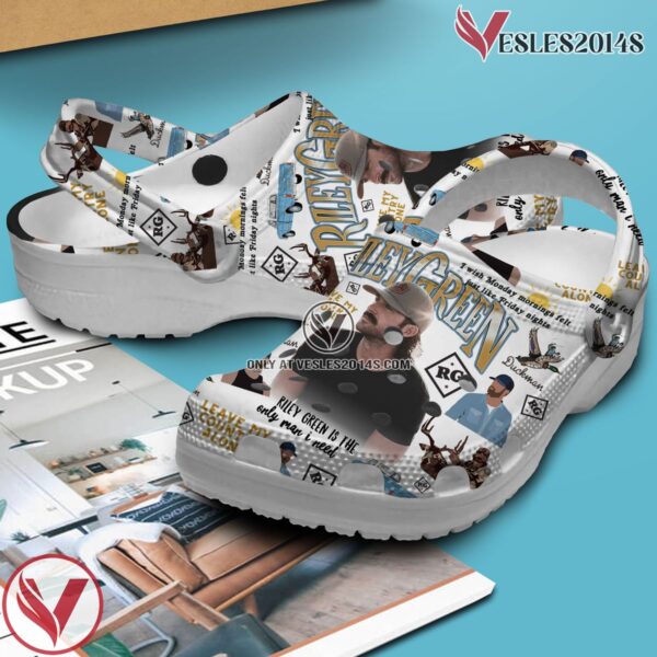Premium Riley Green Music Crocs Crocband Clogs Shoes, Unique Gifts For Fans - Vesles2014S 3