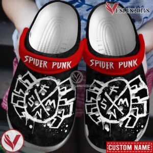 Premium Spider Punk Comic Crocs Crocband Clogs Shoes Comfortable For Men Women and Kids, Unique Gift From  Vesles2014S