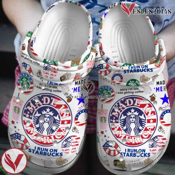 Premium Starbuck Drink Crocs Crocband Clogs Shoes Comfortable For Men Women and Kids, Unique Gift From  Vesles2014S