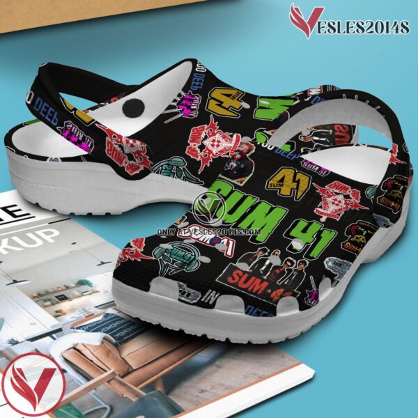 Premium Sum 41 Music Crocs Crocband Clogs Shoes, Unique Gifts For Fans Style 1 - Vesles2014S 2