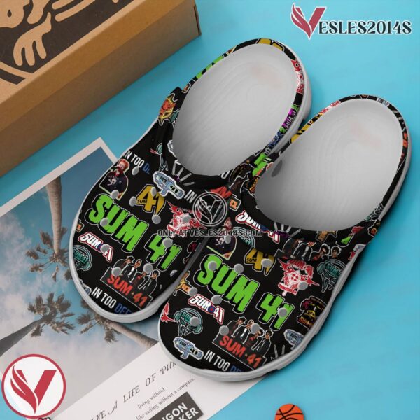 Premium Sum 41 Music Crocs Crocband Clogs Shoes, Unique Gifts For Fans Style 1 - Vesles2014S 3