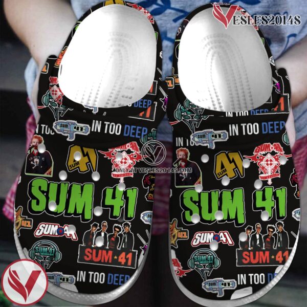 Premium Sum 41 Music Crocs Crocband Clogs Shoes, Unique Gifts For Fans Style 1 - Vesles2014S