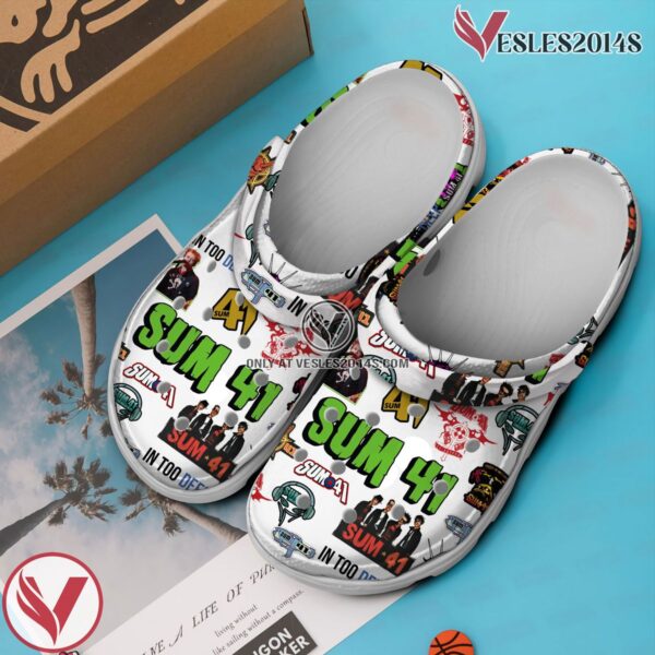 Premium Sum 41 Music Crocs Crocband Clogs Shoes, Unique Gifts For Fans Style 2 - Vesles2014S 3