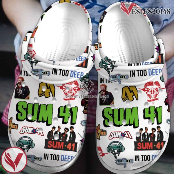 Premium Sum 41 Music Crocs Crocband Clogs Shoes, Unique Gifts For Fans Style 2 - Vesles2014S