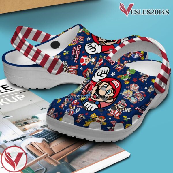 Premium Super Mario Movie Game Crocs Crocband Clogs Shoes Comfortable For Men Women and Kids Style 1 - Vesles2014S 3