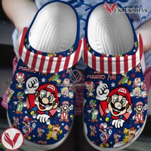 Premium Super Mario Movie Game Crocs Crocband Clogs Shoes Comfortable For Men Women and Kids Style 1 - Vesles2014S