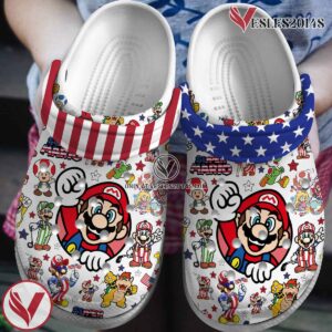 Premium Super Mario Movie Game Crocs Crocband Clogs Shoes Comfortable For Men Women and Kids Style 2 - Vesles2014S