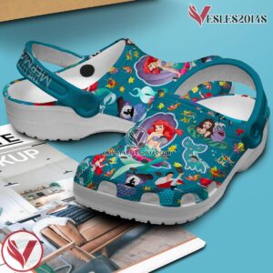 Premium The Little Mermaid Cartoon Crocs Crocband Clogs Shoes Comfortable For Men Women and Kids Style 2, Unique Gift From  Vesles2014S 3