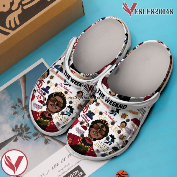 Premium The Weeknd Music Crocs Crocband Clogs Shoes, Unique Gifts For Fans Style 2 - Vesles2014S 2