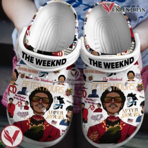Premium The Weeknd Music Crocs Crocband Clogs Shoes, Unique Gifts For Fans Style 2 - Vesles2014S