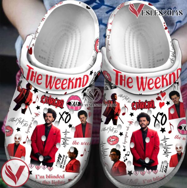 Premium The Weeknd Music Crocs Crocband Clogs Shoes, Unique Gifts For Fans - Vesles2014S