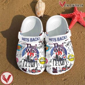 Premium The Who Music Crocs Crocband Clogs Shoes, Unique Gifts For Fans Style 1 - Vesles2014S