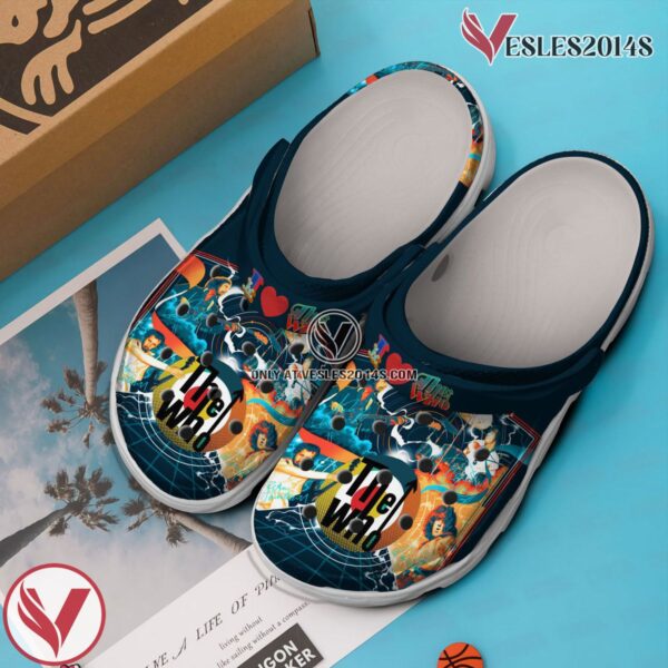 Premium The Who Music Crocs Crocband Clogs Shoes, Unique Gifts For Fans Style 2 - Vesles2014S 3