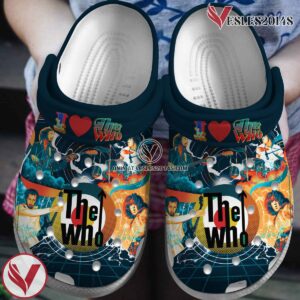 Premium The Who Music Crocs Crocband Clogs Shoes, Unique Gifts For Fans Style 2 - Vesles2014S