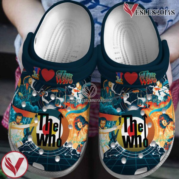 Premium The Who Music Crocs Crocband Clogs Shoes, Unique Gifts For Fans Style 2 - Vesles2014S