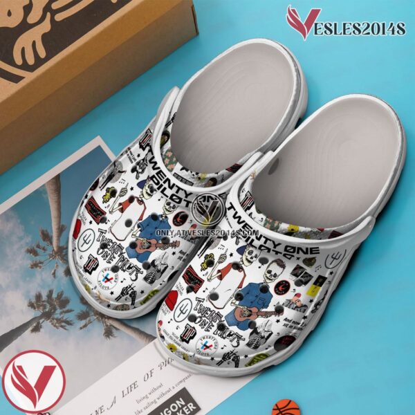 Premium Twenty One Pilots Music Crocs Crocband Clogs Shoes, Unique Gifts For Fans - Vesles2014S 2