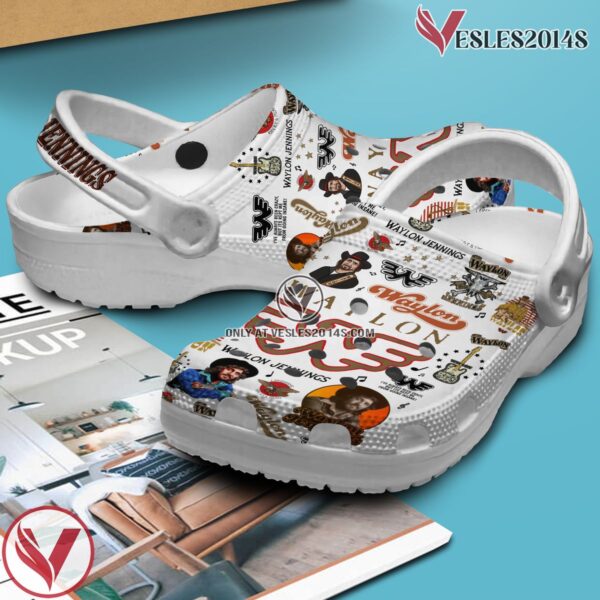 Premium Waylon Jennings Music Crocs Crocband Clogs Shoes, Unique Gifts For Fans - Vesles2014S 2