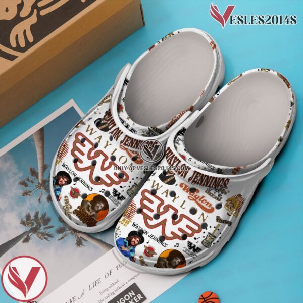 Premium Waylon Jennings Music Crocs Crocband Clogs Shoes, Unique Gifts For Fans - Vesles2014S 3