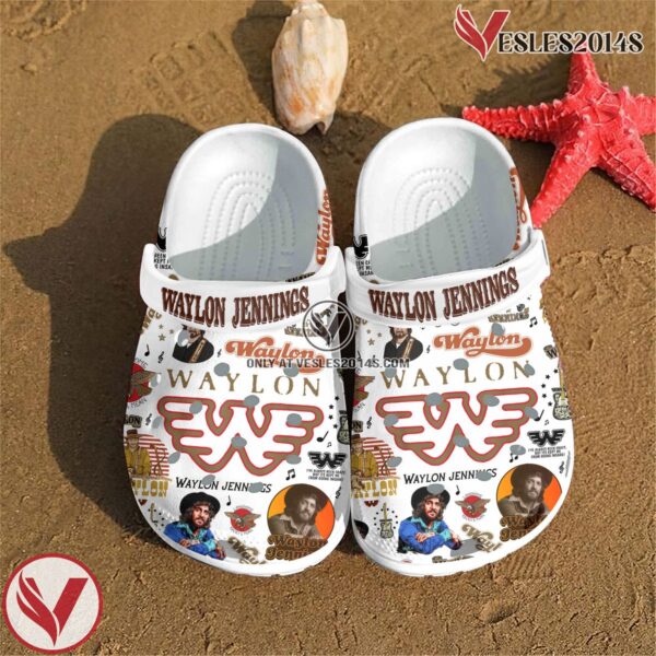 Premium Waylon Jennings Music Crocs Crocband Clogs Shoes, Unique Gifts For Fans - Vesles2014S 4
