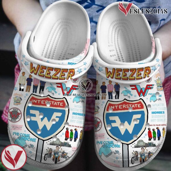 Premium Weezer Music Crocs Crocband Clogs Shoes, Unique Gifts For Fans - Vesles2014S 2