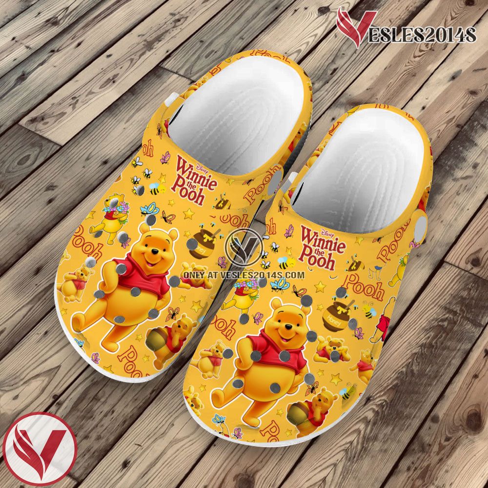 Premium Winnie the Pooh Cartoon Crocs Crocband Clogs Shoes For Men Women and Kids Style 1, Unique Gift From Vesles2014S 2