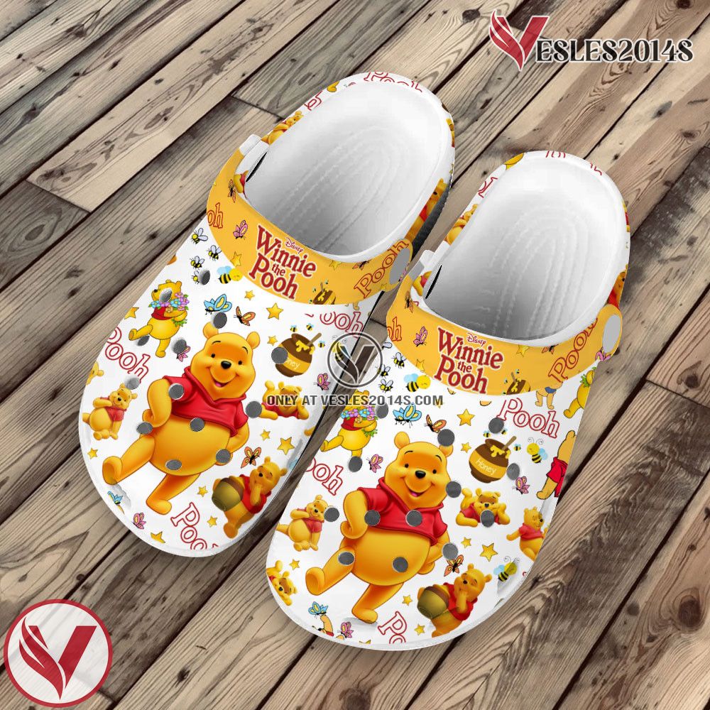 Premium Winnie the Pooh Cartoon Crocs Crocband Clogs Shoes For Men Women and Kids Style 2, Unique Gift From Vesles2014S 2