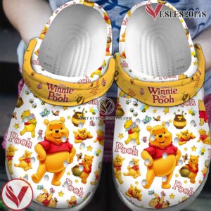 Premium Winnie the Pooh Cartoon Crocs Crocband Clogs Shoes For Men Women and Kids Style 2, Unique Gift From  Vesles2014S