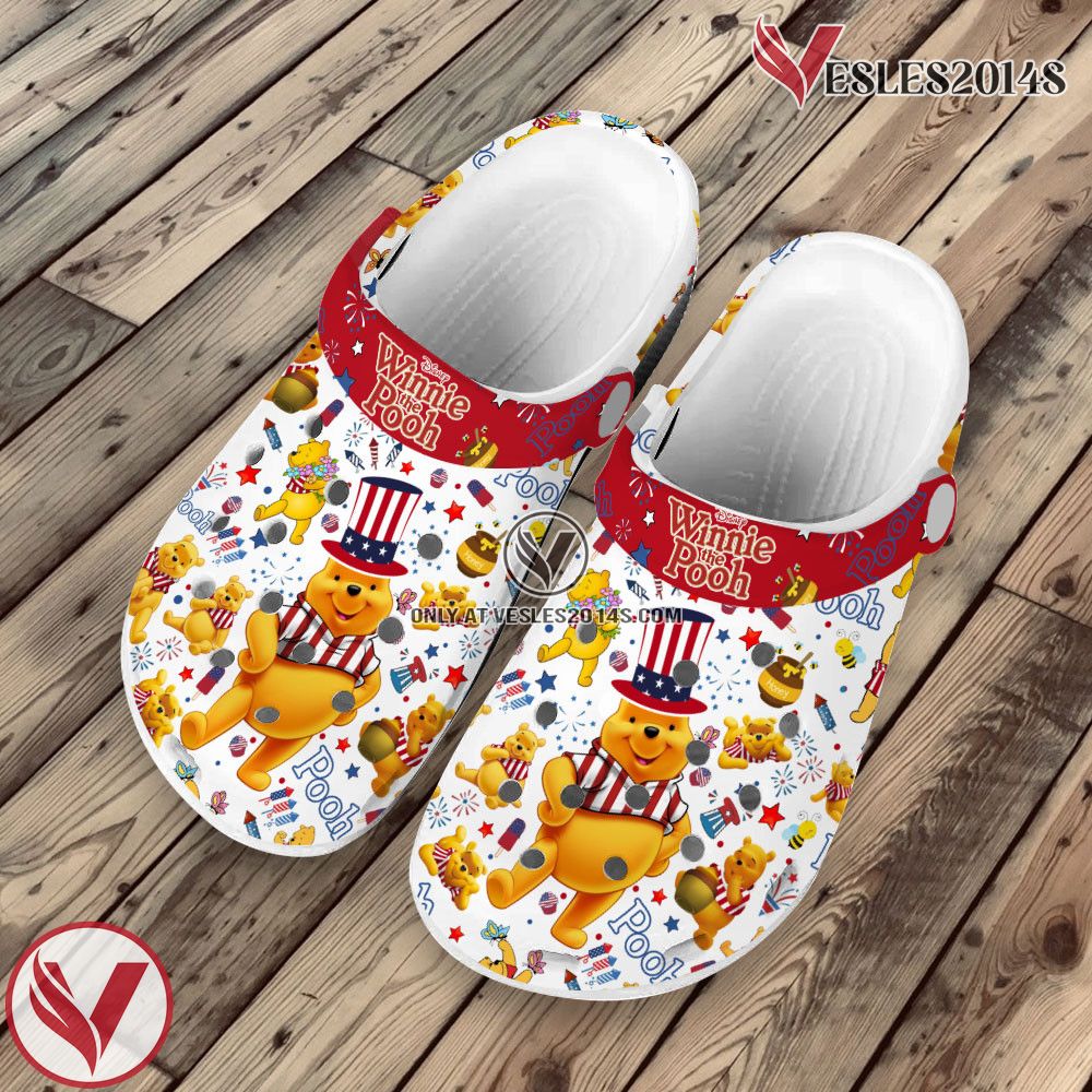Premium Winnie the Pooh Cartoon Crocs Crocband Clogs Shoes For Men Women and Kids Style 4, Unique Gift From Vesles2014S 2
