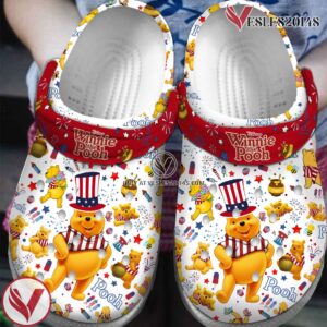 Premium Winnie the Pooh Cartoon Crocs Crocband Clogs Shoes For Men Women and Kids Style 4, Unique Gift From  Vesles2014S