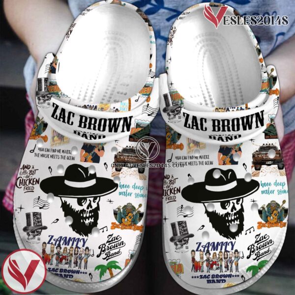 Premium Zac Brown Band Music Crocs Crocband Clogs Shoes, Unique Gifts For Fans Style 1 - Vesles2014S