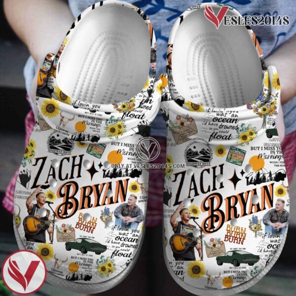 Premium Zach Bryan Music Crocs Crocband Clogs Shoes, Unique Gifts For Fans Style 1 - Vesles2014S